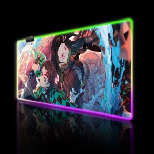 موس پد RGB گیمینگ طرح انیمه  DEMON SLAYER
