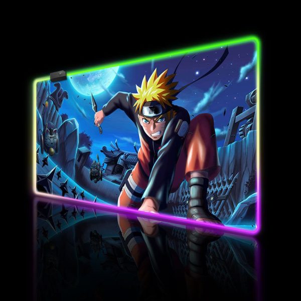 موس پد RGB گیمینگ طرح انیمه  NARUTO
