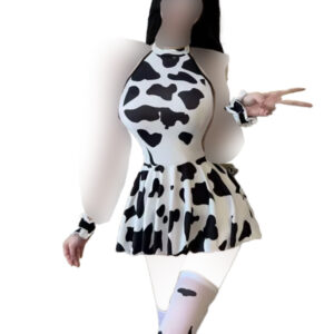 کاسپلی زنانه پیشخدمت طرح گاو