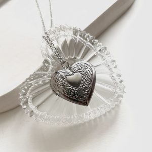 گردنبند دخترانه فانتزی قلب (قاب عکس)