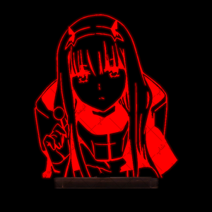 چراغ خواب انیمه Darling in the Franxx طرح ZERO TWO