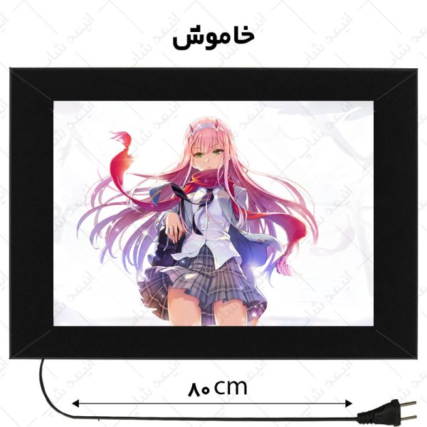 لایت باکس طرح zero two انیمه Darling in the franxx - تصویر 2