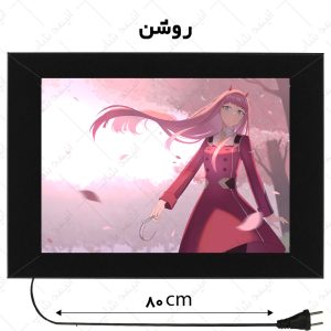 لایت باکس طرح zero two انیمه Darling in the franxx