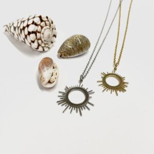 گردنبند ست استیل(خورشید)