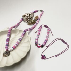 ست دستبند و گردنبند فیمو