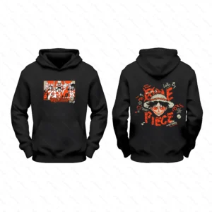 هودی دو طرفه انیمه one piece طرح لوفی