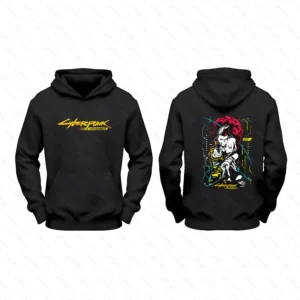 هودی دو طرفه انیمه سایبرپانک