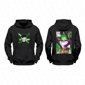 هودی دو طرفه انیمه one piece طرح زورو