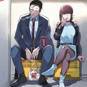 smoking behind the supermarket