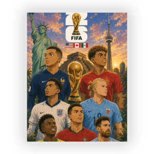 پوستر گلاسه طرح World Cup 2026