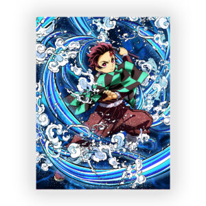 پوستر گلاسه طرح انیمه Demon Slayer