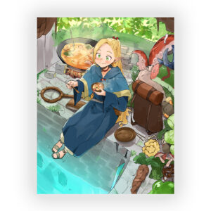 پوستر گلاسه طرح انیمه DUNGEON MESHI