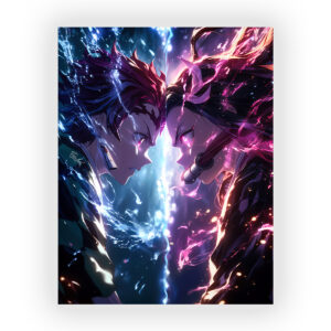 پوستر گلاسه طرح انیمه Demon Slayer