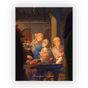 پوستر گلاسه طرح انیمه DUNGEON MESHI
