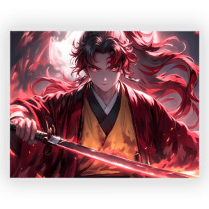 پوستر گلاسه طرح انیمه Demon Slayer