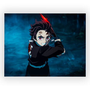 پوستر گلاسه طرح انیمه Demon Slayer