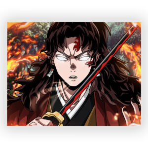 پوستر گلاسه طرح انیمه Demon Slayer