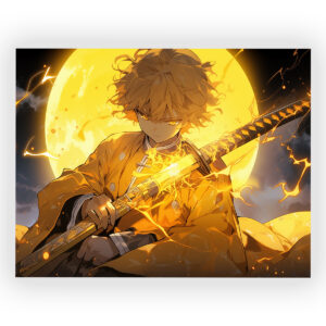 پوستر گلاسه طرح انیمه Demon Slayer