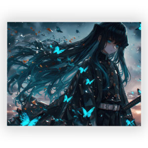 پوستر گلاسه طرح انیمه Demon Slayer