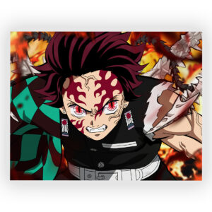 پوستر گلاسه طرح انیمه Demon Slayer