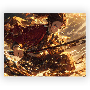 پوستر گلاسه طرح انیمه Demon Slayer