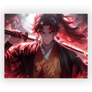 پوستر گلاسه طرح انیمه Demon Slayer