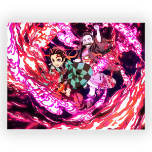 پوستر گلاسه طرح انیمه Demon Slayer