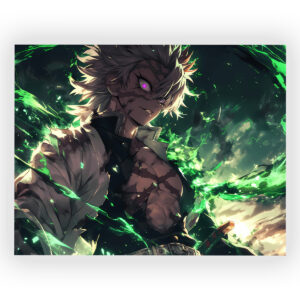 پوستر گلاسه طرح انیمه Demon Slayer