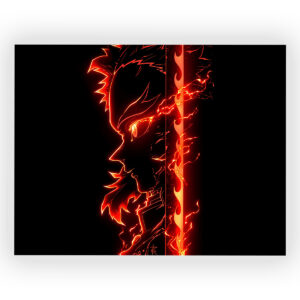 پوستر گلاسه طرح انیمه Demon Slayer