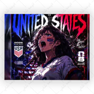 پوستر گلاسه طرح World Cup 2026
