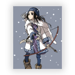 قاب MDF طرح انیمه Golden Kamuy