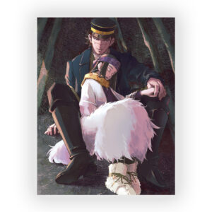 قاب MDF طرح انیمه Golden Kamuy