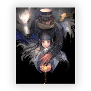 قاب MDF طرح انیمه Golden Kamuy