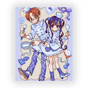 قاب MDF طرح انیمه HANAKO KUN