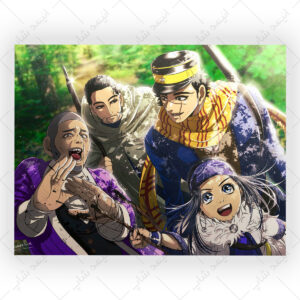 قاب MDF طرح انیمه Golden Kamuy