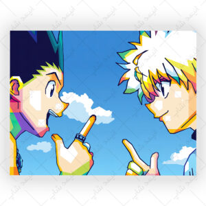 قاب MDF طرح انیمه Hunter x Hunter