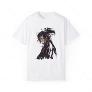 تیشرت سفید طرح انیمه vagabond