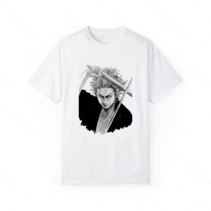تیشرت سفید طرح انیمه vagabond