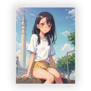 پوستر گلاسه طرح انیمه Miss Nagatoro