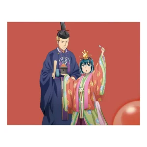 پوستر گلاسه طرح انیمه Hinamatsuri