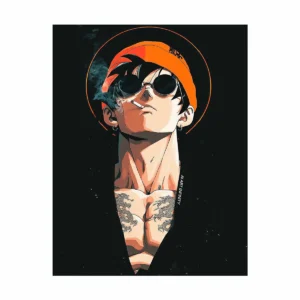 پوستر گلاسه طرح انیمه dragon ball